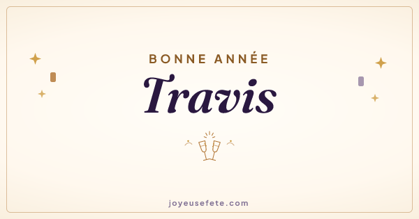 Image « Bonne année Travis » au format large