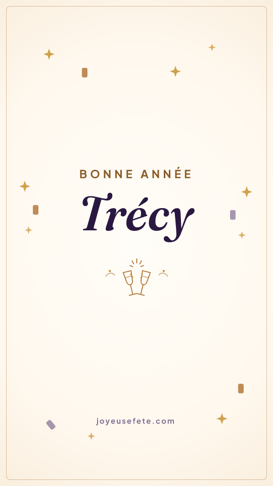 Image « Bonne année Trécy » au format story