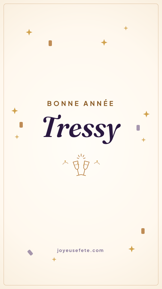 Image « Bonne année Tressy » au format story