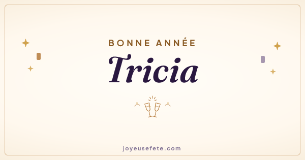 Image « Bonne année Tricia » au format large