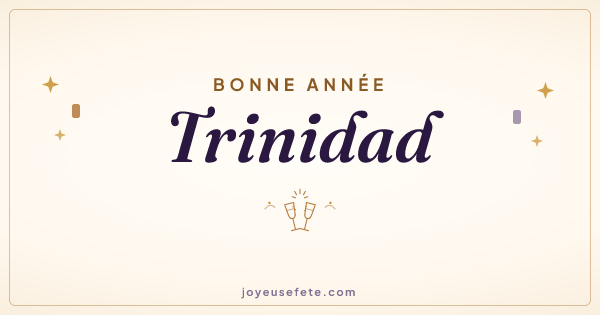 Image « Bonne année Trinidad » au format large