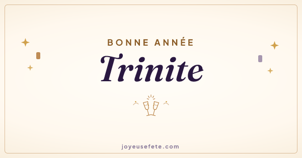 Image « Bonne année Trinite » au format large