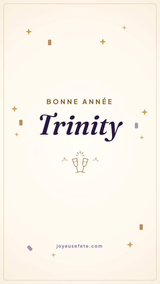 Image « Bonne année Trinity » au format story