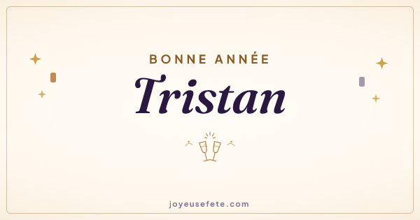 Image « Bonne année Tristan » au format large
