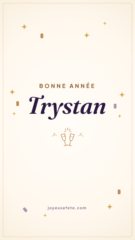 Image « Bonne année Trystan » au format story