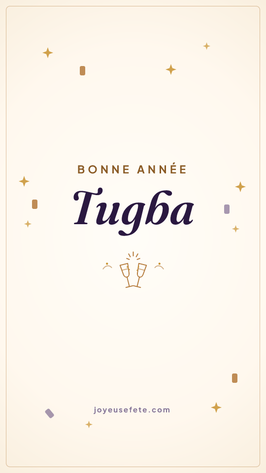 Image « Bonne année Tugba » au format story