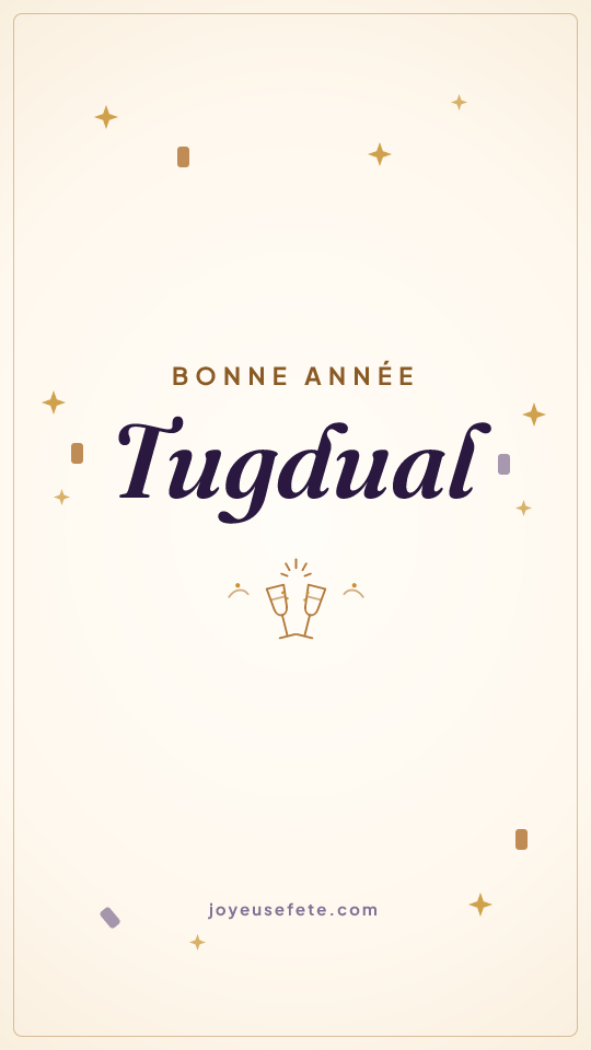 Image « Bonne année Tugdual » au format story