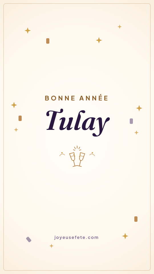 Image « Bonne année Tulay » au format story