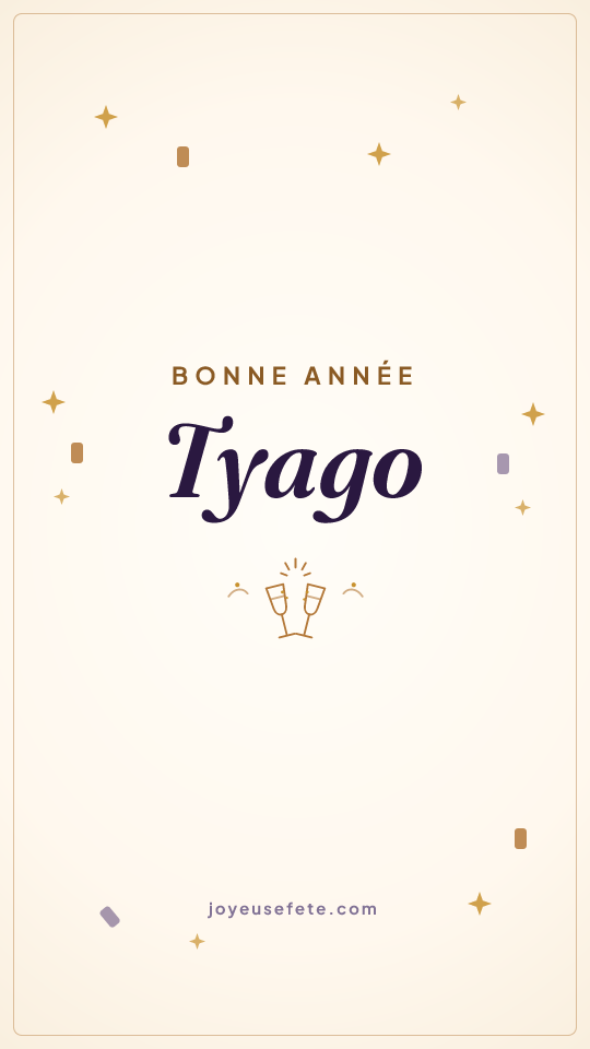 Image « Bonne année Tyago » au format story