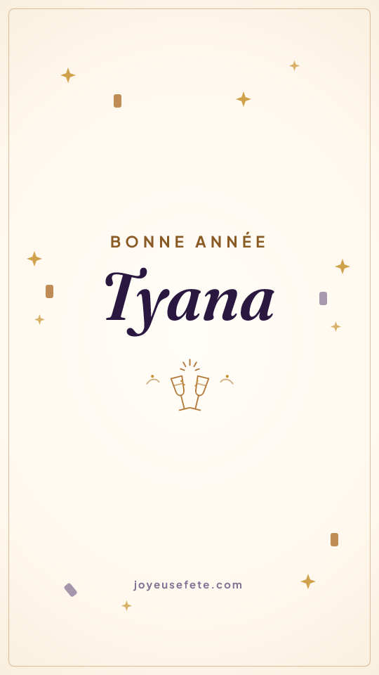 Image « Bonne année Tyana » au format story