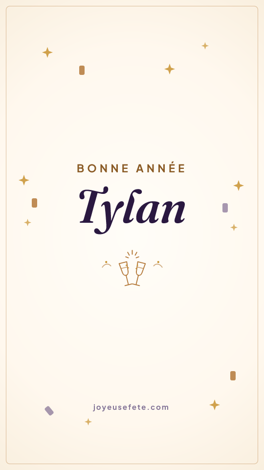 Image « Bonne année Tylan » au format story
