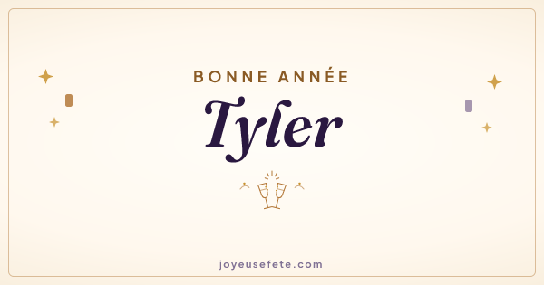 Image « Bonne année Tyler » au format large