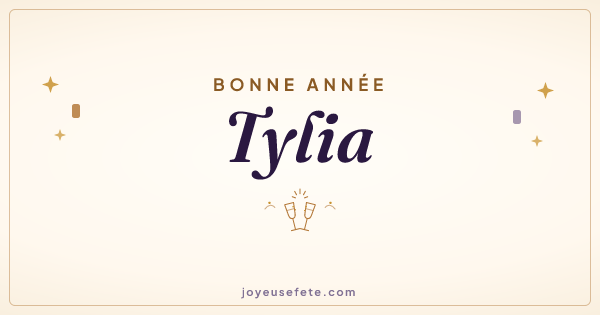 Image « Bonne année Tylia » au format large