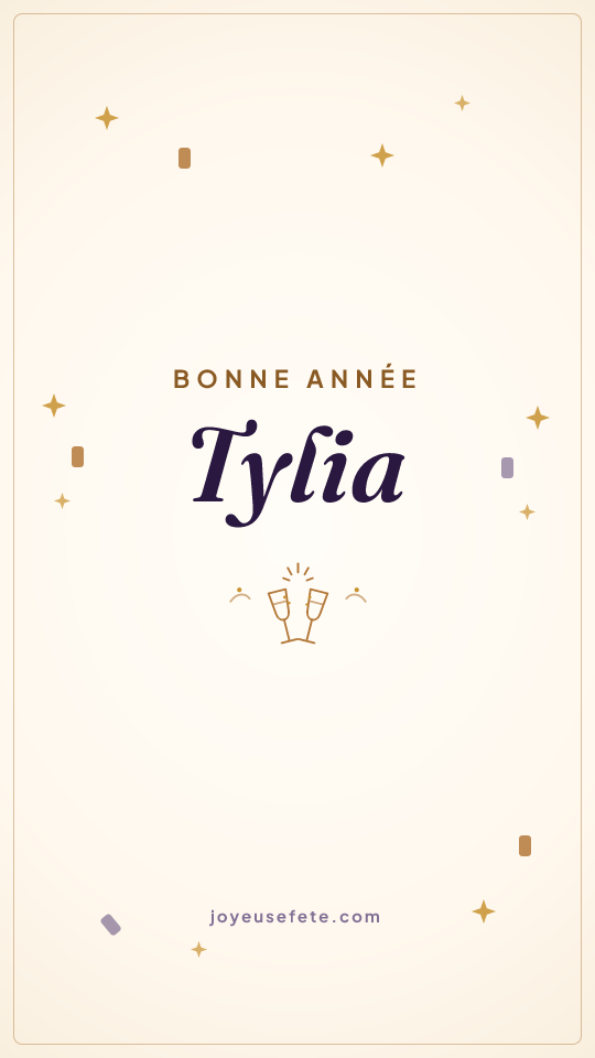 Image « Bonne année Tylia » au format story