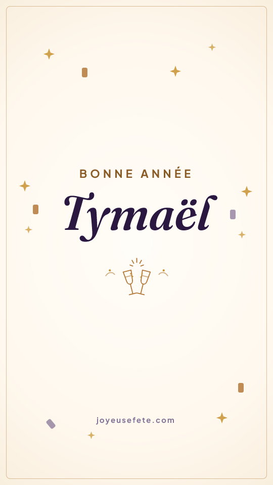 Image « Bonne année Tymaël » au format story