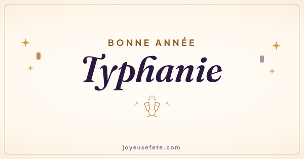 Image « Bonne année Typhanie » au format large