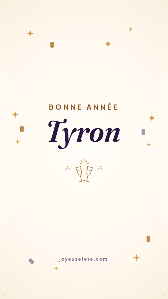 Image « Bonne année Tyron » au format story