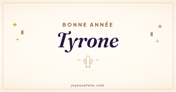 Image « Bonne année Tyrone » au format large