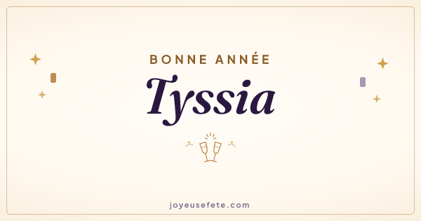 Image « Bonne année Tyssia » au format large