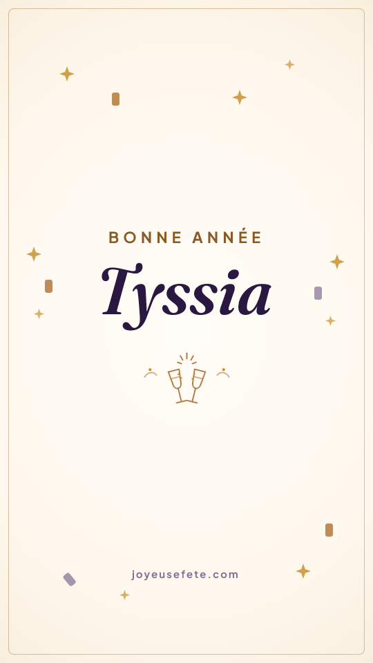 Image « Bonne année Tyssia » au format story