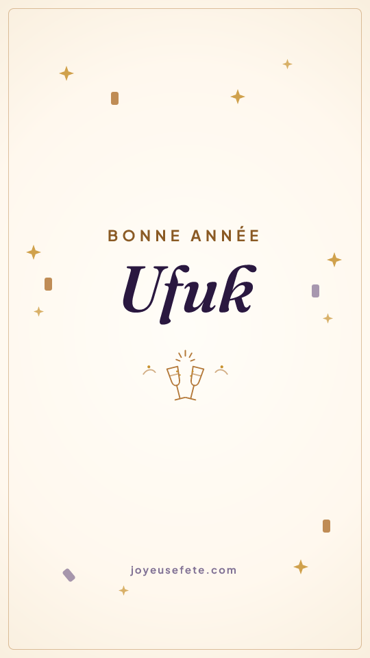Image « Bonne année Ufuk » au format story