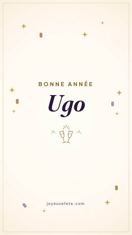 Image « Bonne année Ugo » au format story