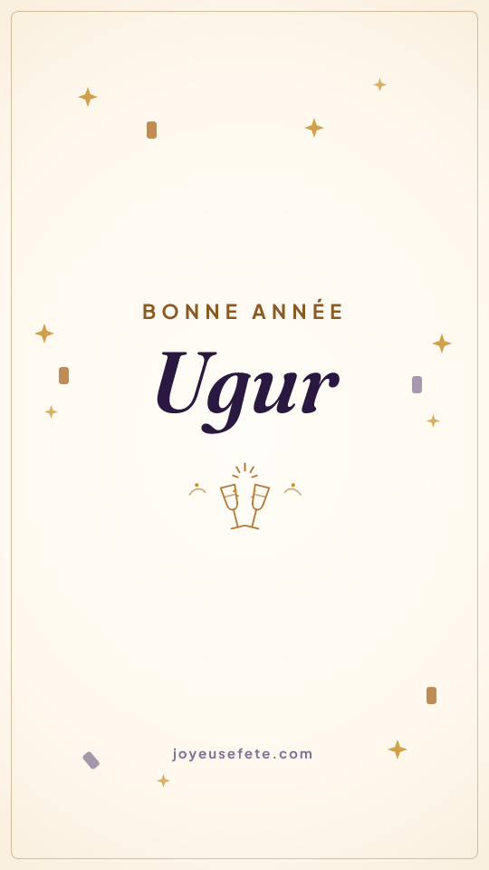 Image « Bonne année Ugur » au format story