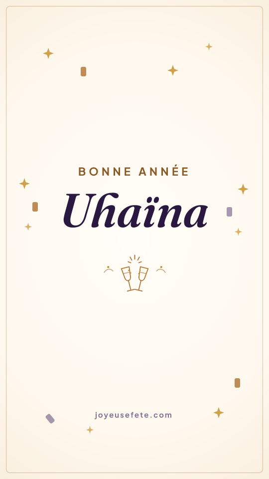 Image « Bonne année Uhaïna » au format story