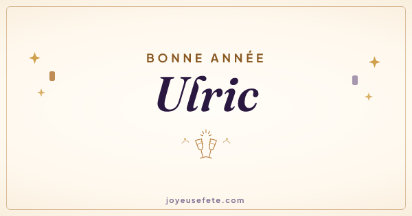 Image « Bonne année Ulric » au format large