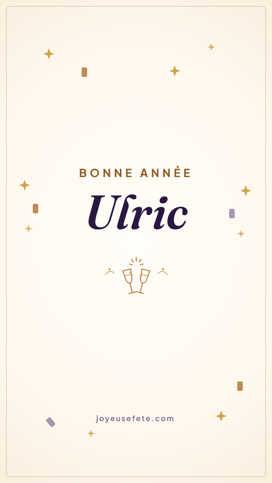 Image « Bonne année Ulric » au format story
