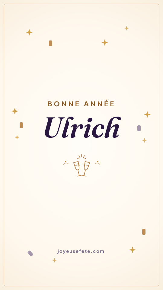 Image « Bonne année Ulrich » au format story