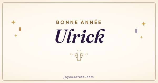 Image « Bonne année Ulrick » au format large