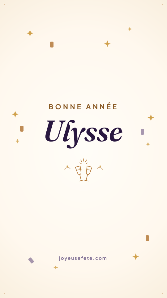 Image « Bonne année Ulysse » au format story