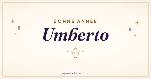 Image « Bonne année Umberto » au format large