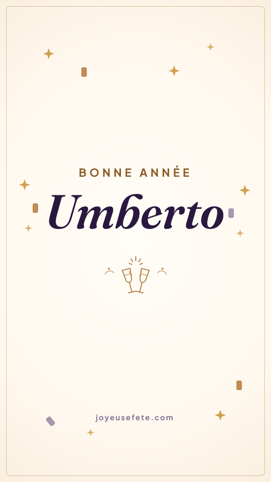 Image « Bonne année Umberto » au format story