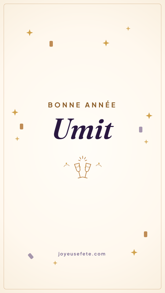 Image « Bonne année Umit » au format story