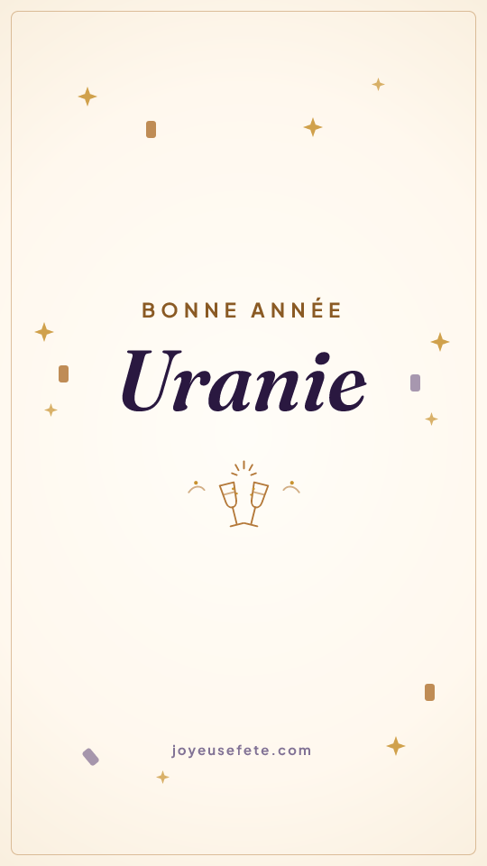 Image « Bonne année Uranie » au format story