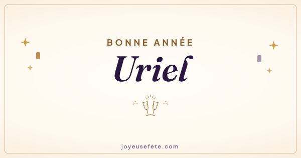 Image « Bonne année Uriel » au format large
