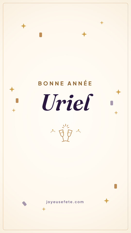 Image « Bonne année Uriel » au format story