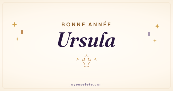 Image « Bonne année Ursula » au format large
