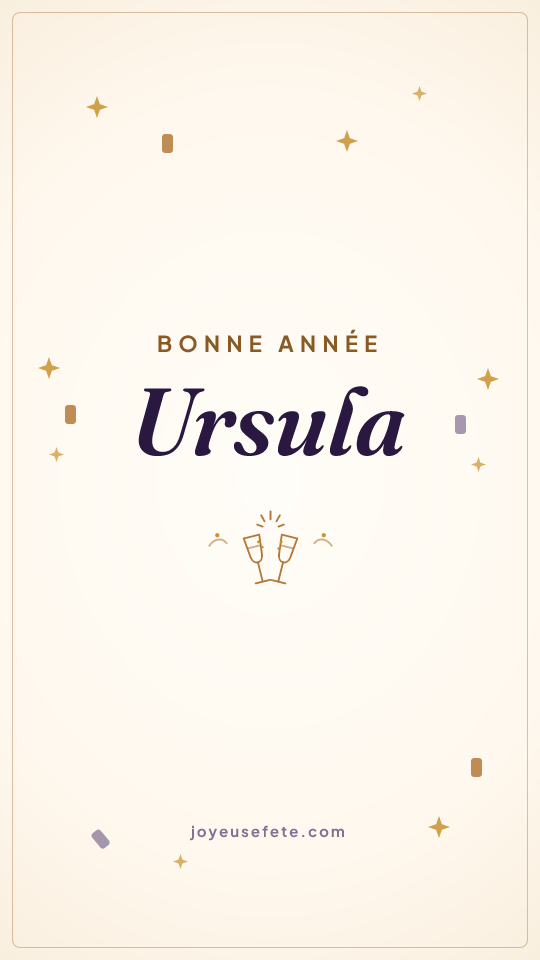 Image « Bonne année Ursula » au format story