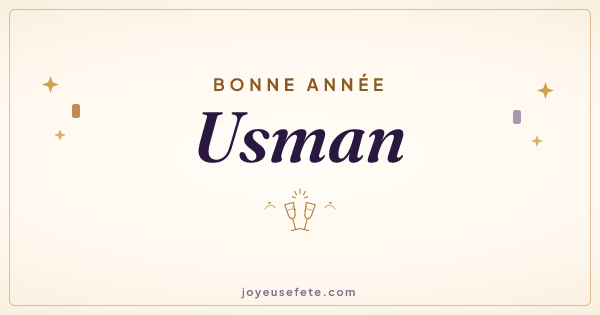 Image « Bonne année Usman » au format large