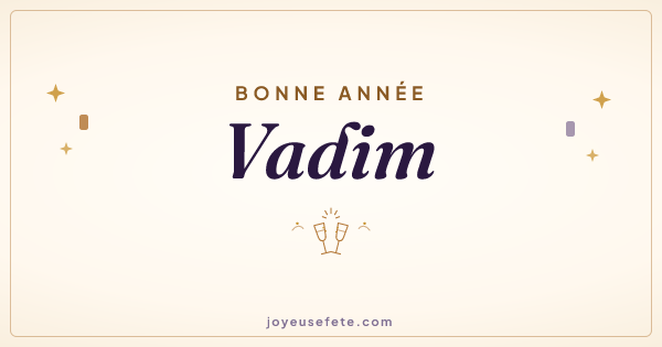 Image « Bonne année Vadim » au format large