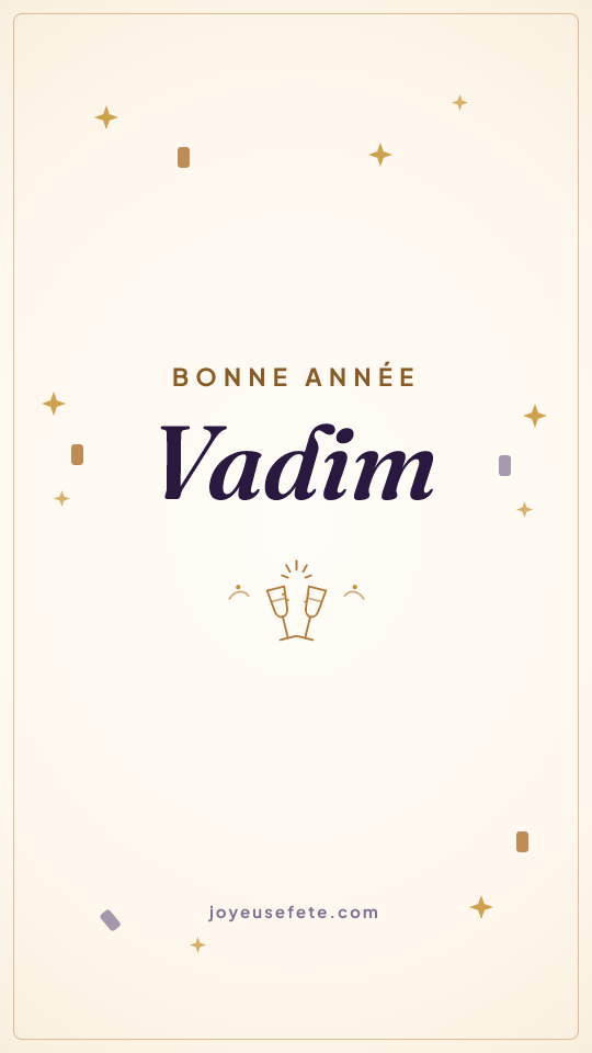 Image « Bonne année Vadim » au format story