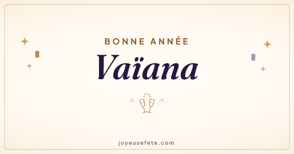 Image « Bonne année Vaïana » au format large