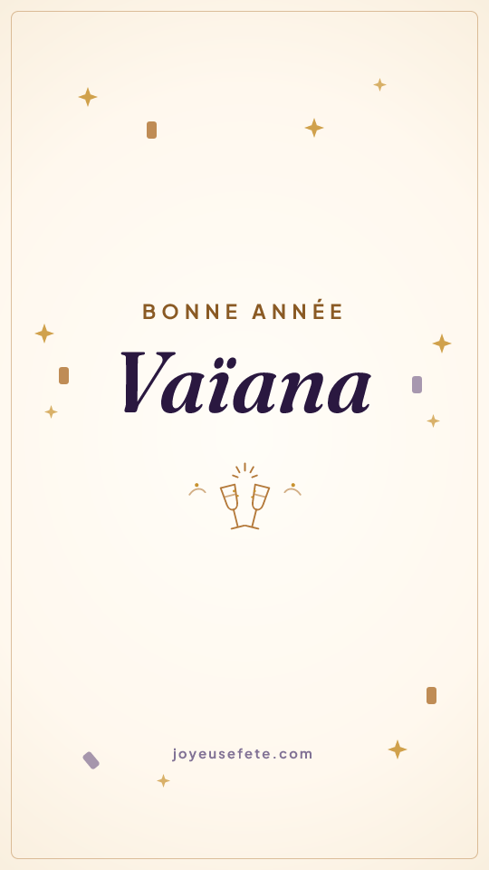 Image « Bonne année Vaïana » au format story