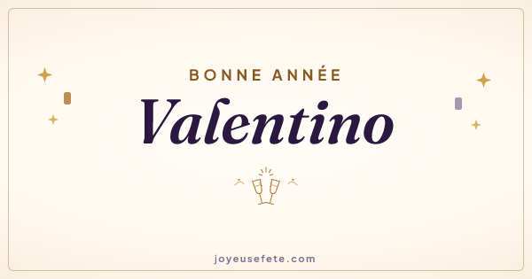 Image « Bonne année Valentino » au format large