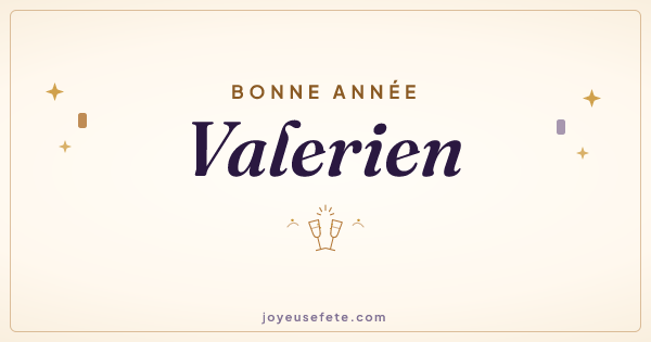 Image « Bonne année Valerien » au format large