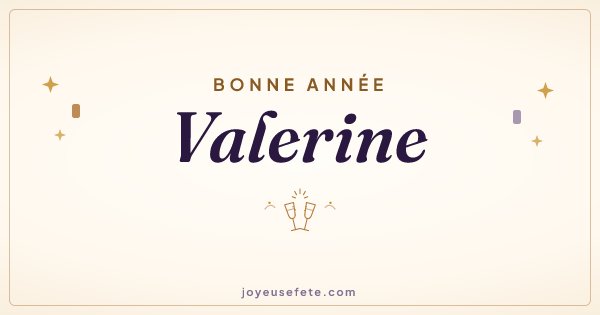 Image « Bonne année Valerine » au format large