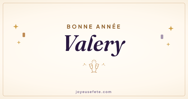 Image « Bonne année Valery » au format large